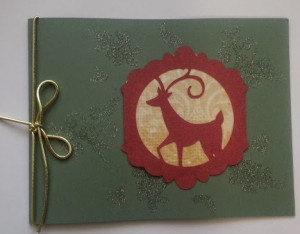 Embossed Deer Cmas Card